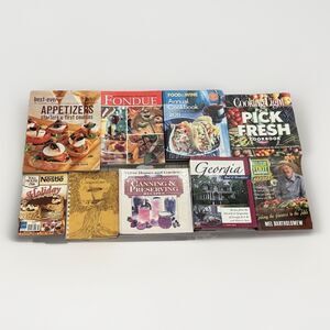 Cookbook Lot of 10 Food & Wine Cooking Light Recipes Holiday Baking Appetizers